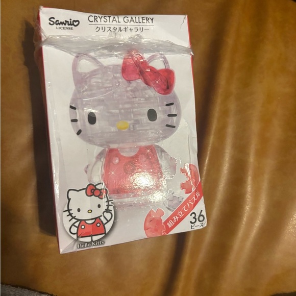Hanayama Crystal Gallery 3D Puzzle Sanrio Hello kitty Cat 36 pieces New Japan - Picture 1 of 8